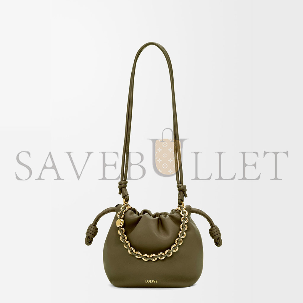 LOEWE MINI FLAMENCO PURSE BAG IN MELLOW NAPPA LAMBSKIN 0011091758 (23*17*5.5cm)